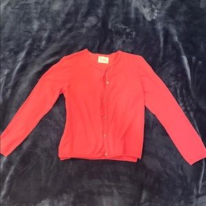 Hot Pink Zara Girls Knit Cardigan W/ Gold Buttons